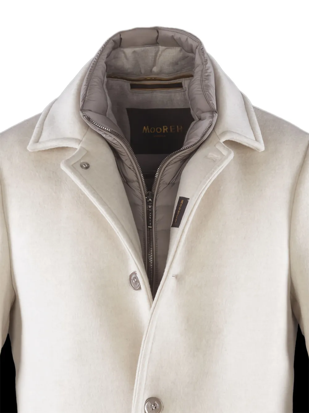 Moorer Jerod-y Button Coat In Neutral