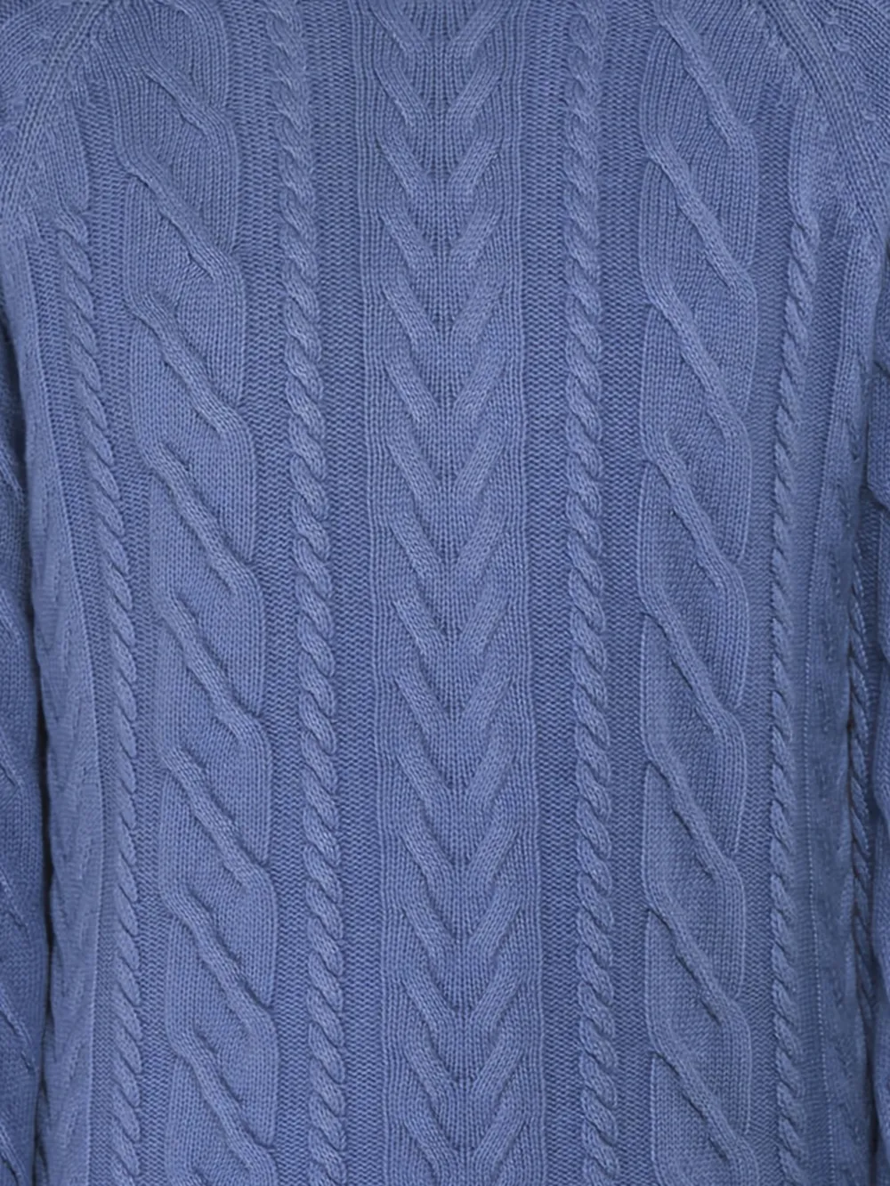 Moorer Kabelgebreide coltrui Blauw