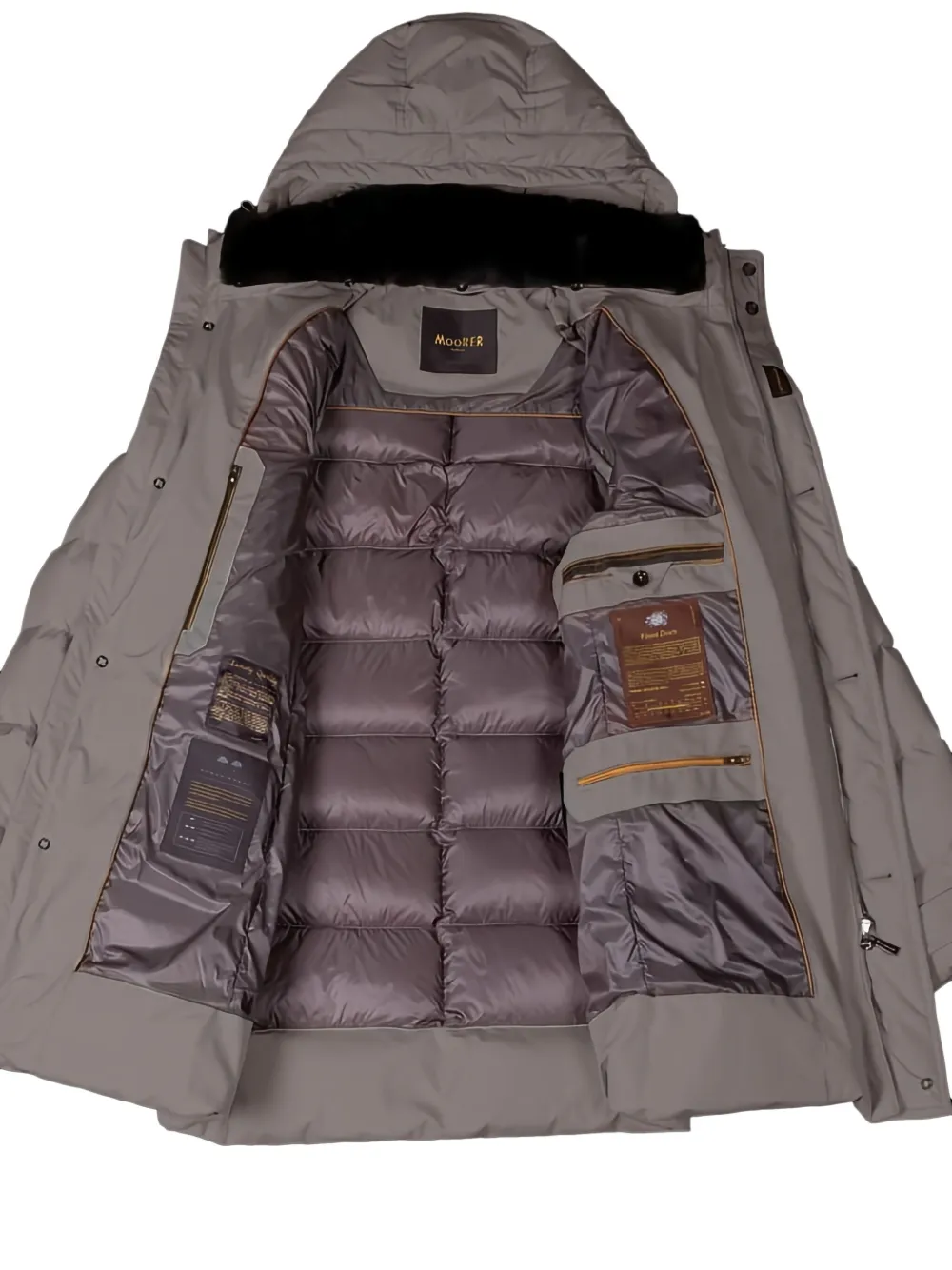 Moorer Gewatteerde parka Bruin