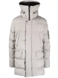 Moorer zip-up padded down jacket - Grey
