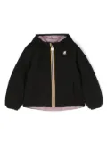 K Way Kids logo-patch reversible jacket - Black