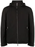 Moorer zip-up hooded jacket - Black