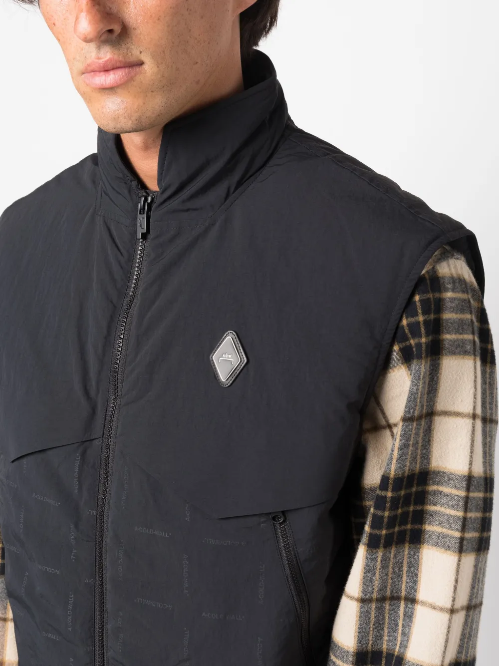 A-COLD-WALL* Gilet imbottito con applicazione | Image 5