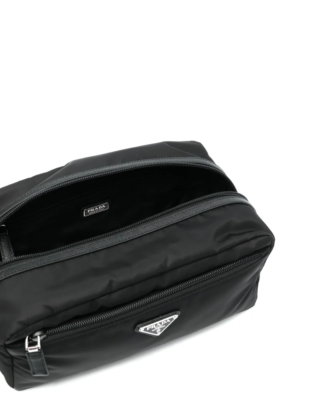 PRADA TRIANGLE-LOGO MAKEUP BAG