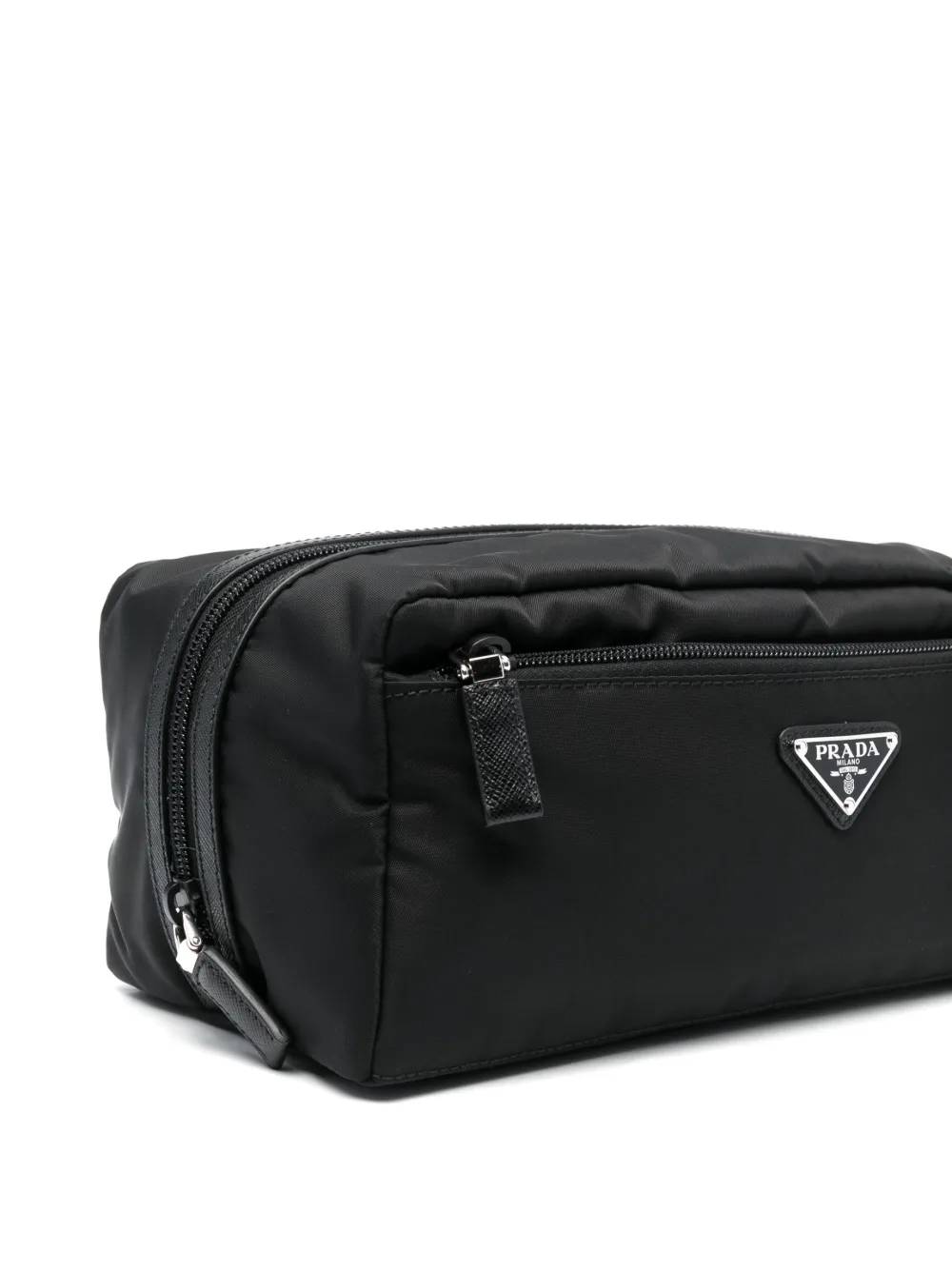 PRADA TRIANGLE-LOGO MAKEUP BAG