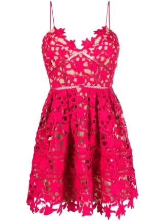 Self-Portrait Azalea ギピュールレース ドレス - Farfetch 