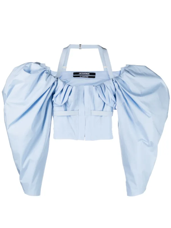jacquemus パフスリーブシャツホワイト