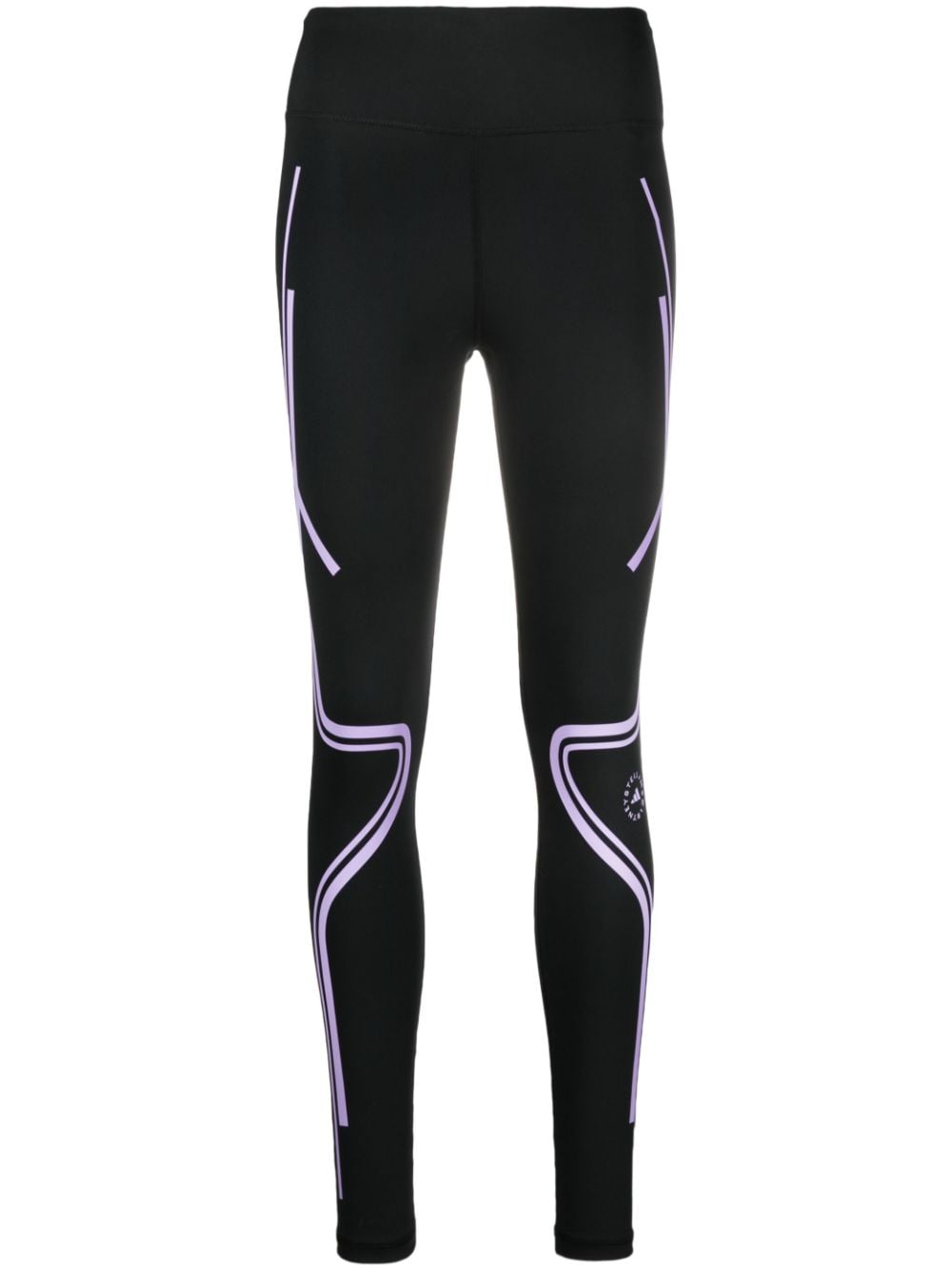 adidas by Stella McCartney TruePace Running logo-print leggings - Black