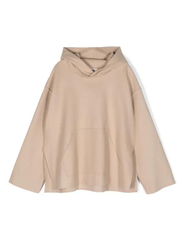 MM6 Maison Margiela Kids ロゴ パーカー | ニュートラル | FARFETCH JP