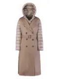 Moorer double-breasted belted coat - Brown