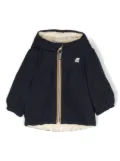 K Way Kids logo-patch padded jacket - Blue