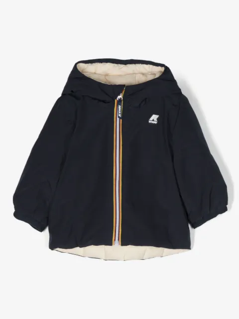 K Way Kids logo-patch padded jacket