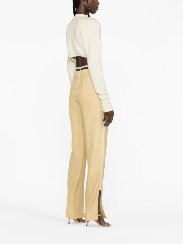 Jacquemus Le Pantalon Tibau ストレートパンツ Jacquemus Le Pantalon Tibau straight-leg Trousers | White
