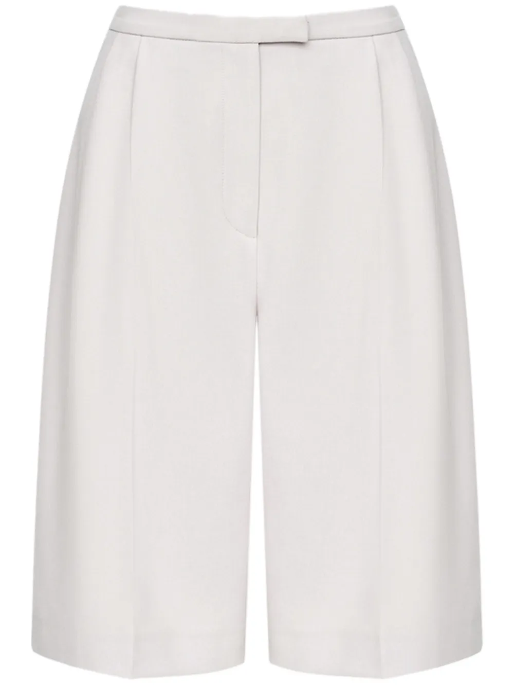 12 STOREEZ Shorts met geplooid detail Grijs