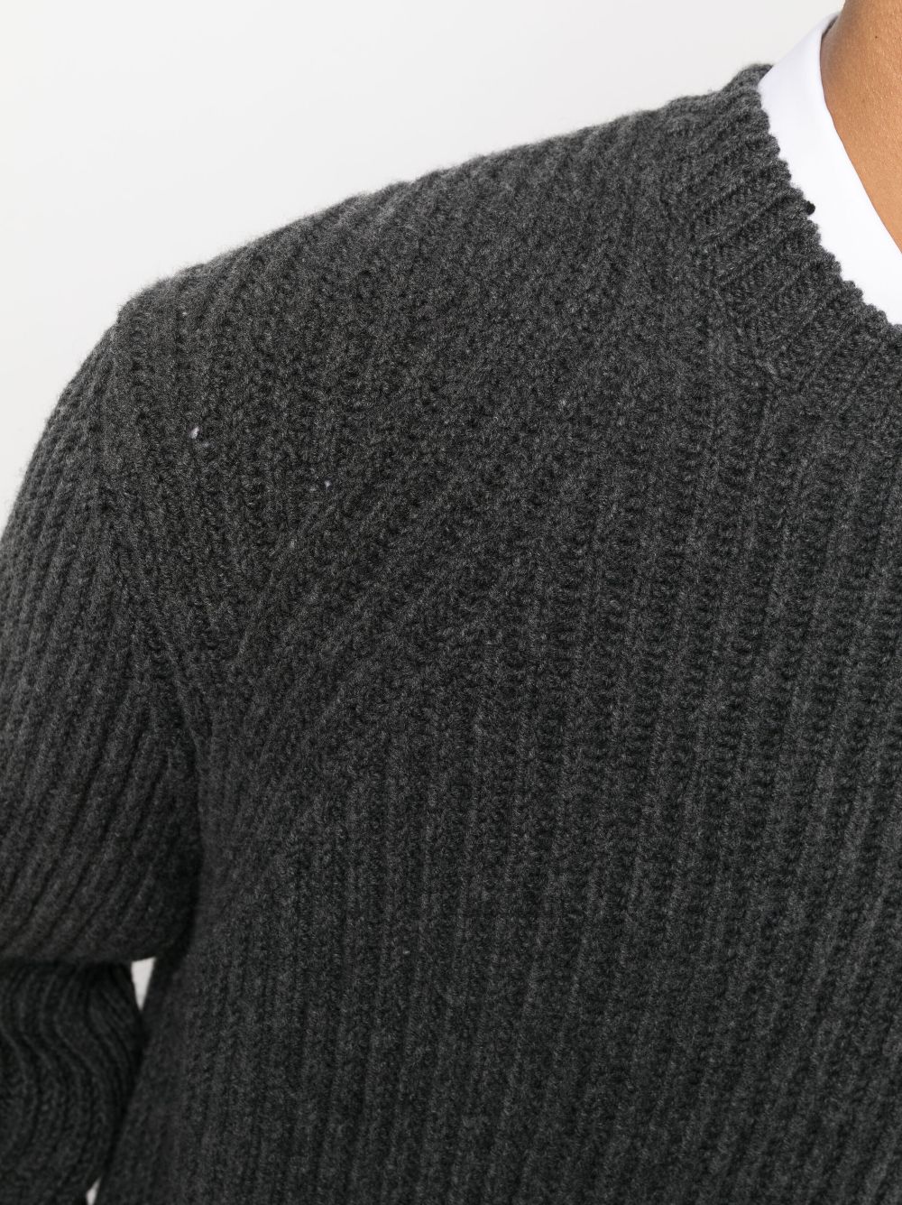 Alexander McQueen ribbed-knit wool jumper Men