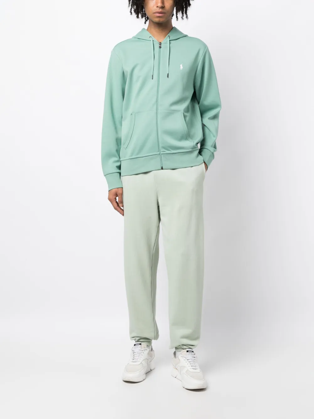 Lime green polo hoodie Clearance