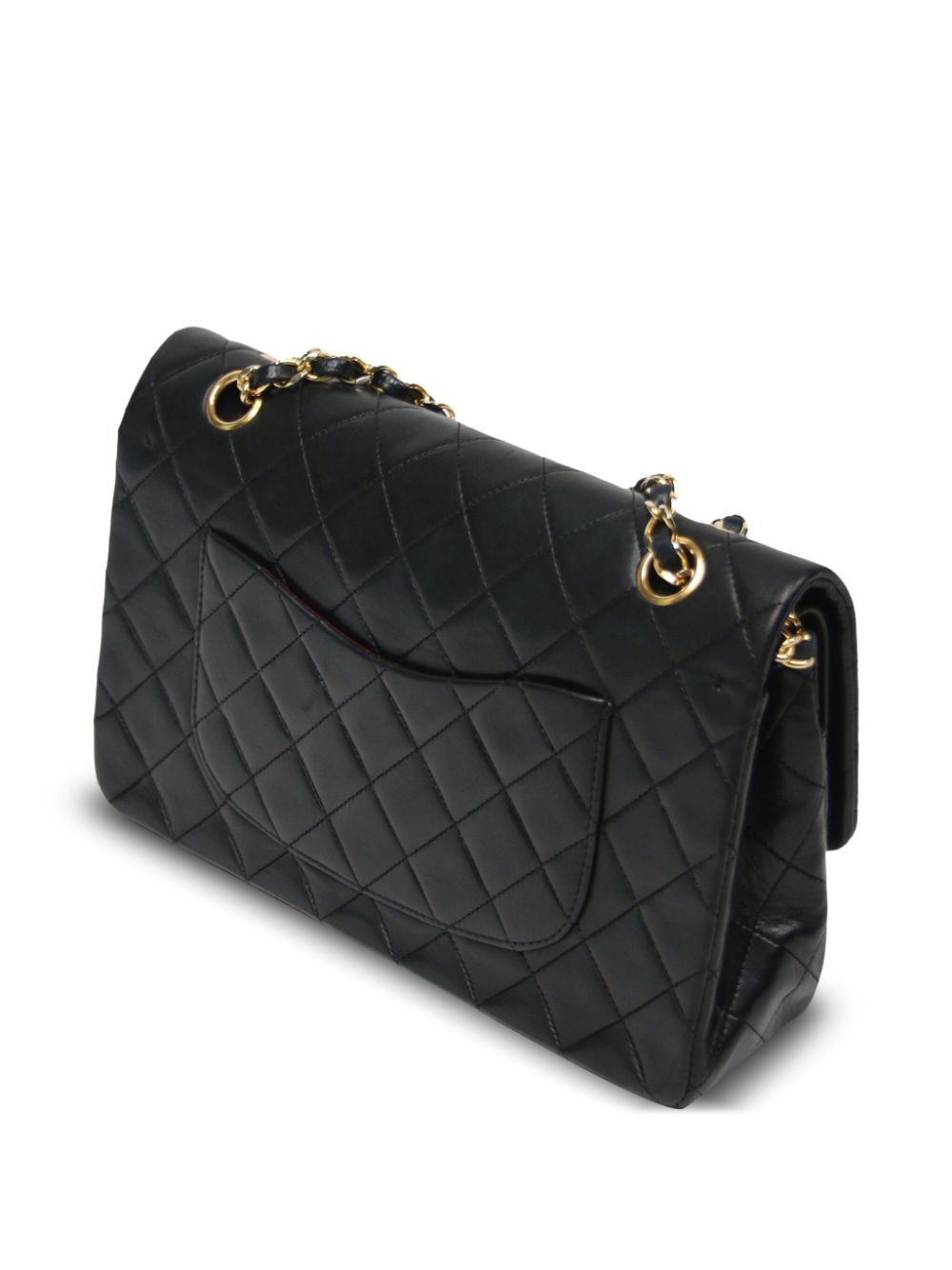 CHANEL Pre-Owned 1989-1991 pre-owned schoudertas met dubbele omslag - Zwart