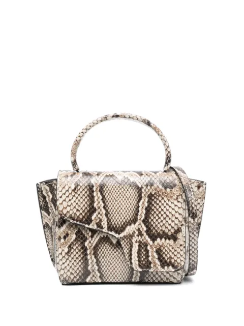 ATP Atelier snakeskin-effect leather tote bag