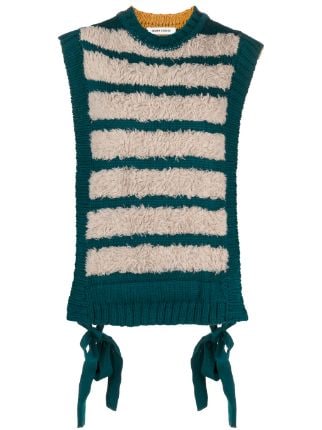 Henrik Vibskov colour-block crochet-knit Vest - Farfetch