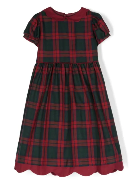 Siola vestido midi con ribetes de volantes
