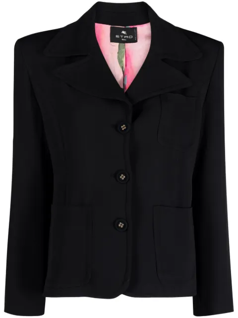 ETRO single-breasted patch-pocket blazer