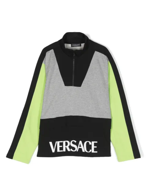 Versace Kids playera con diseño color block