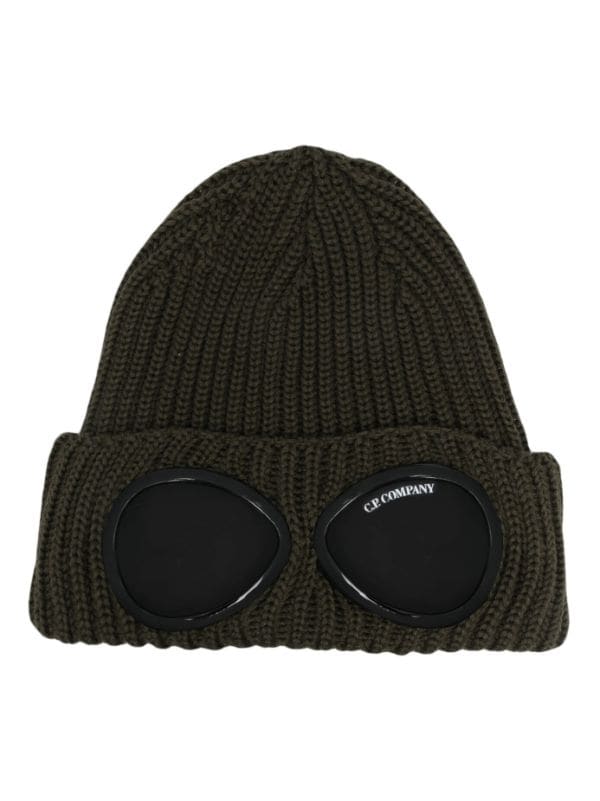 C.P. Company Goggles-detail Ribbed Wool Beanie - Farfetch