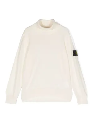 Stone Island Junior コンパスバッジ セーター | ニュートラル