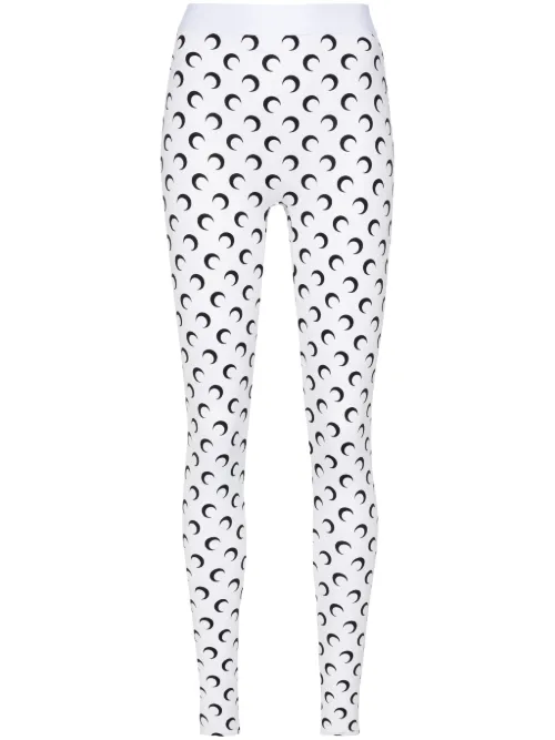 Legging à imprimé croissant de lune - Marine Serre - Modalova