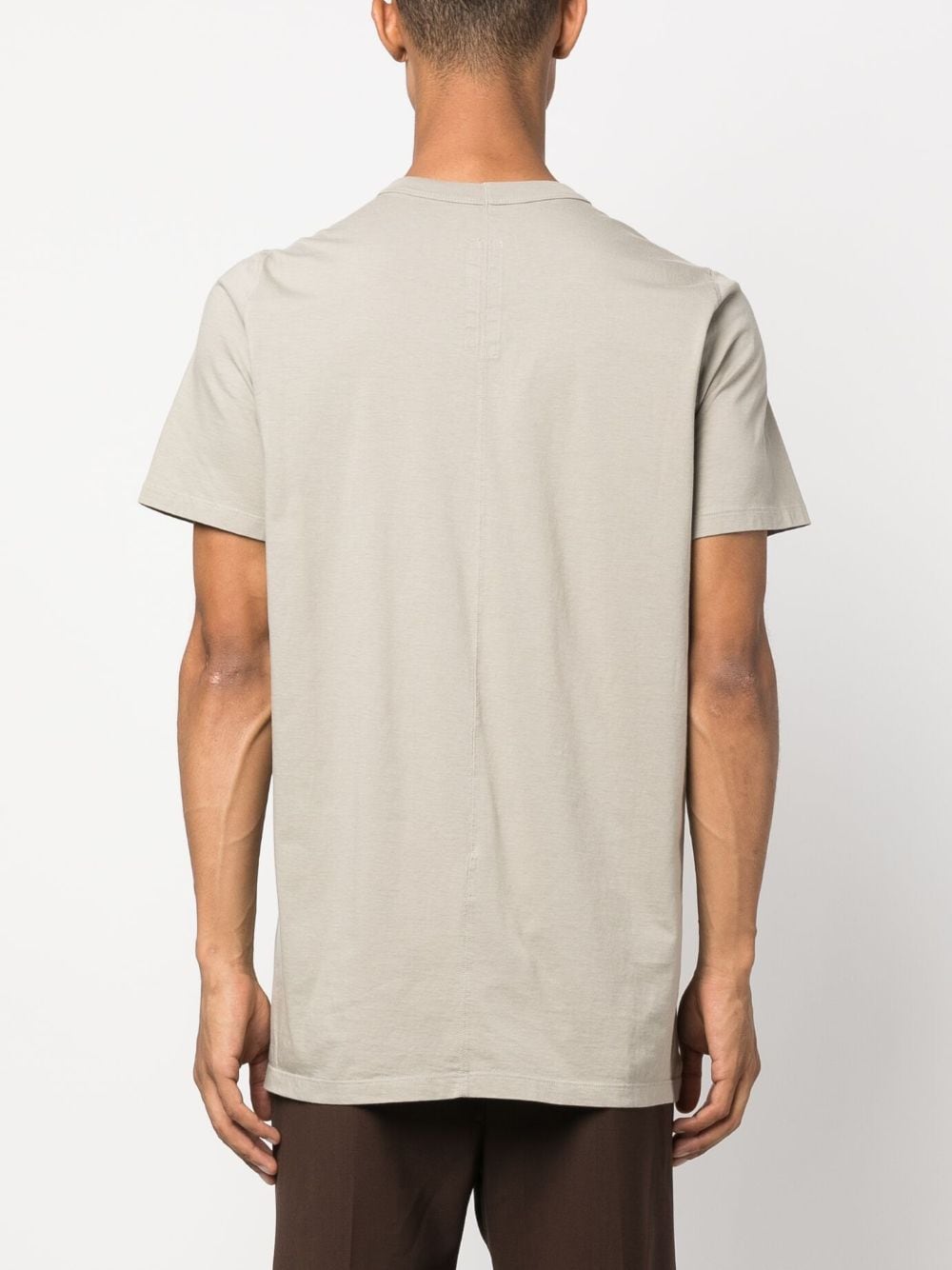 Shop Rick Owens Crew-neck Organic Cotton T-shirt In 中性色