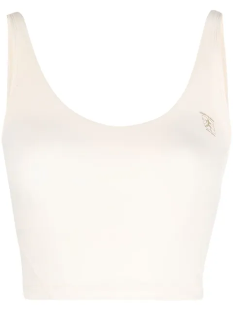 Sporty & Rich logo-print cropped tank top