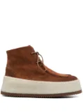 Marsèll lace-up suede boots - Brown