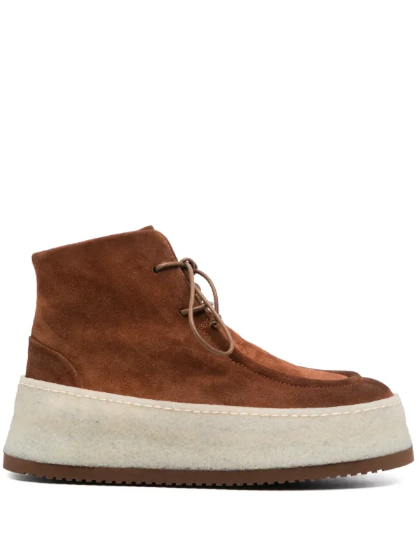 Marsell lace up Suede Boots Farfetch