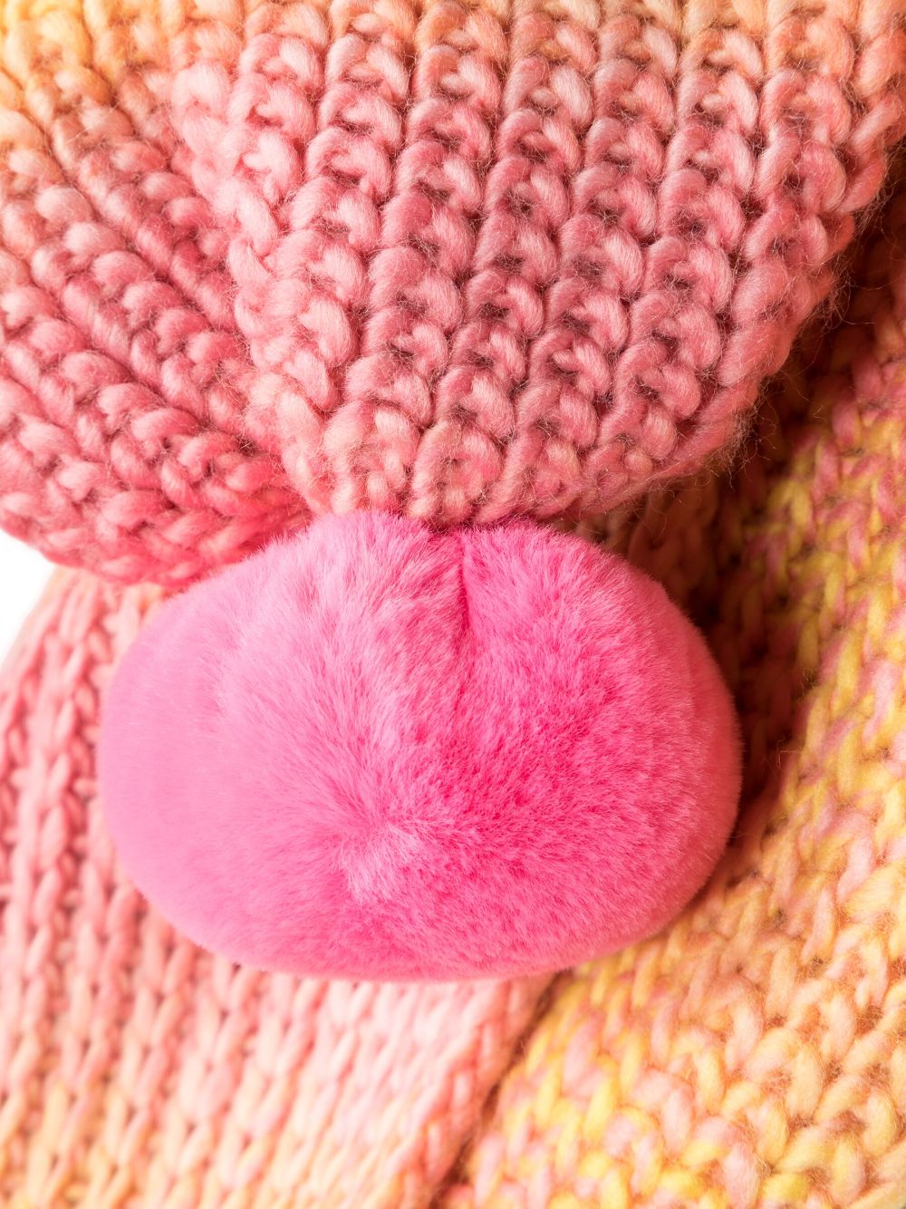 Billieblush pompom gradient knitted scarf - Roze