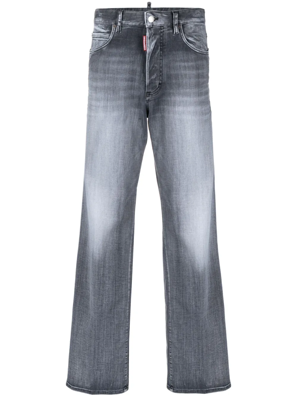 Image 1 of Dsquared2 high-rise straight-leg jeans