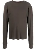 ENTIRE STUDIOS thumb-slots cotton jumper - Brown
