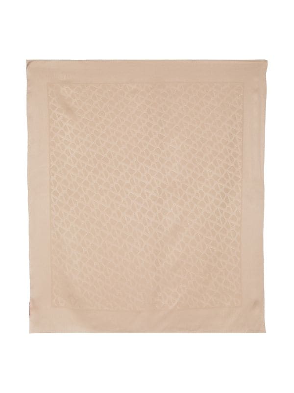 Toile Iconographe Silk Scarf in Beige - Valentino