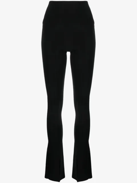 Norma Kamali Spat high-waisted flared leggings