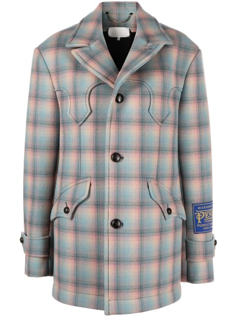 Maison Margiela Pendleton wool coat Women