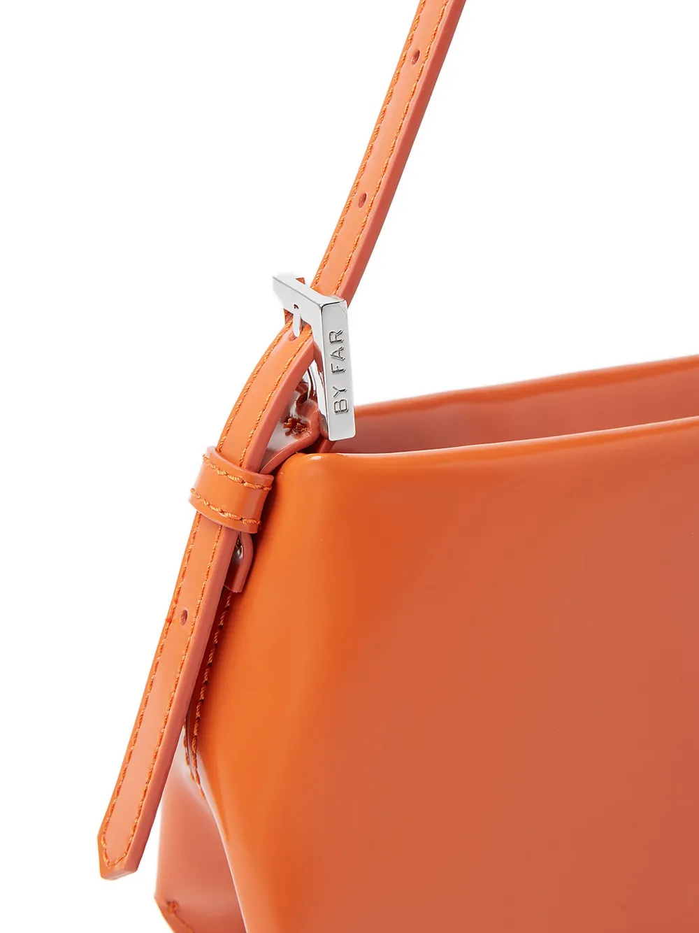 BY FAR Kleine Semi schoudertas Oranje