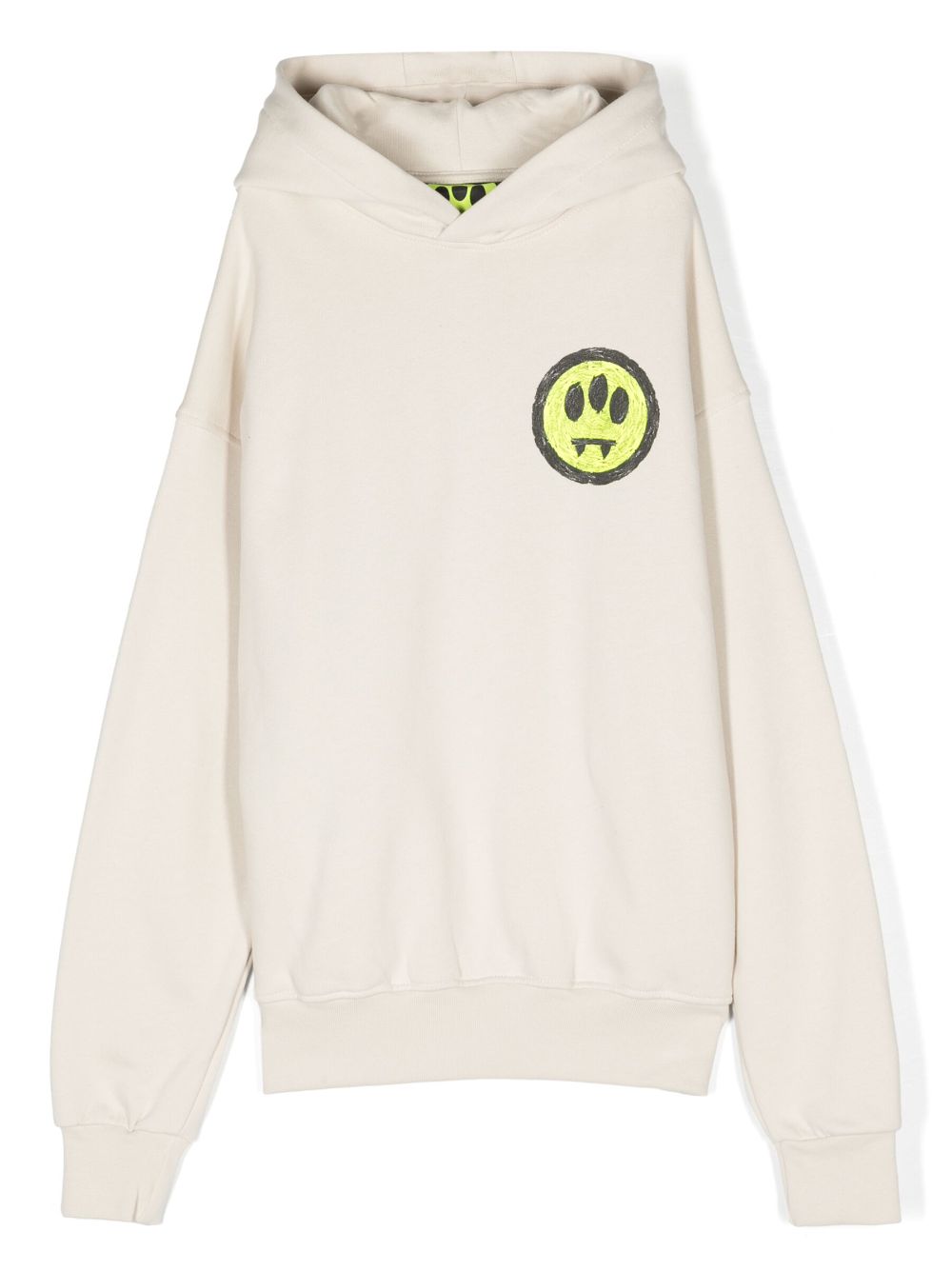 Barrow kids logo-print cotton hoodie - Neutrals