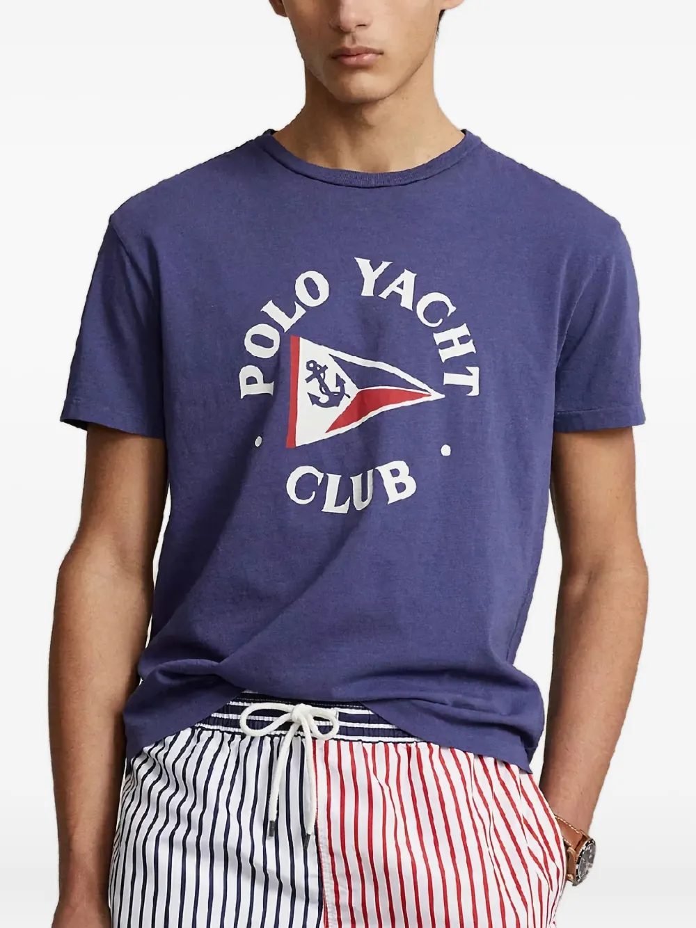 Polo Ralph Lauren Polo Yacht Club katoenen T-shirt Blauw