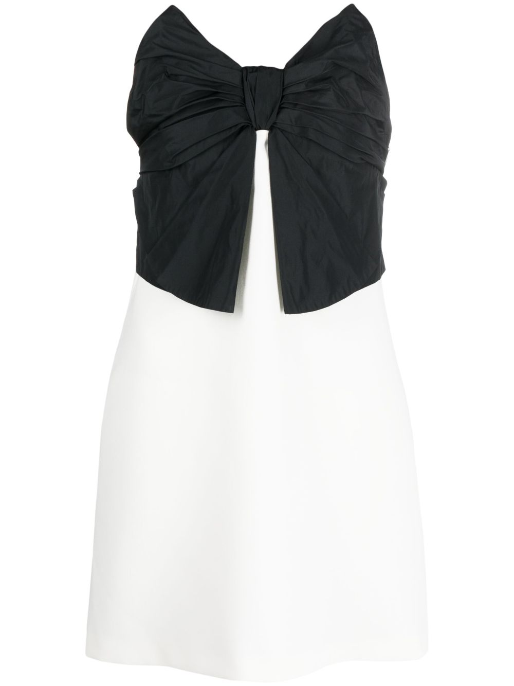 RED Valentino bow-embellished strapless minidress