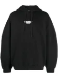 OAMC logo-patch cotton hoodie - Black