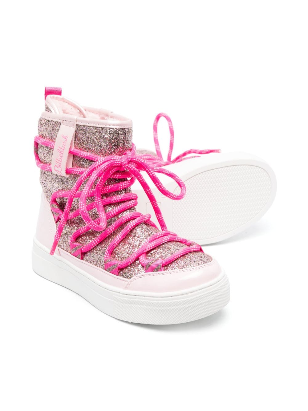 Billieblush glitter-detail snow boots - Roze