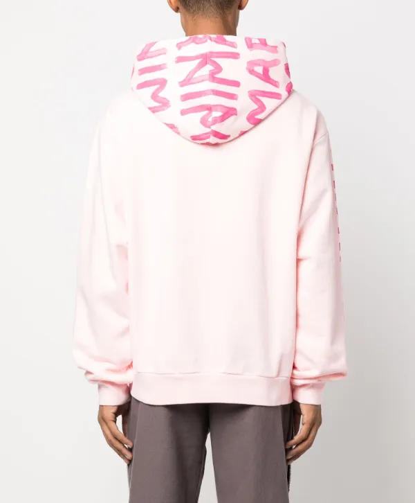 Pink off white on sale hoodie