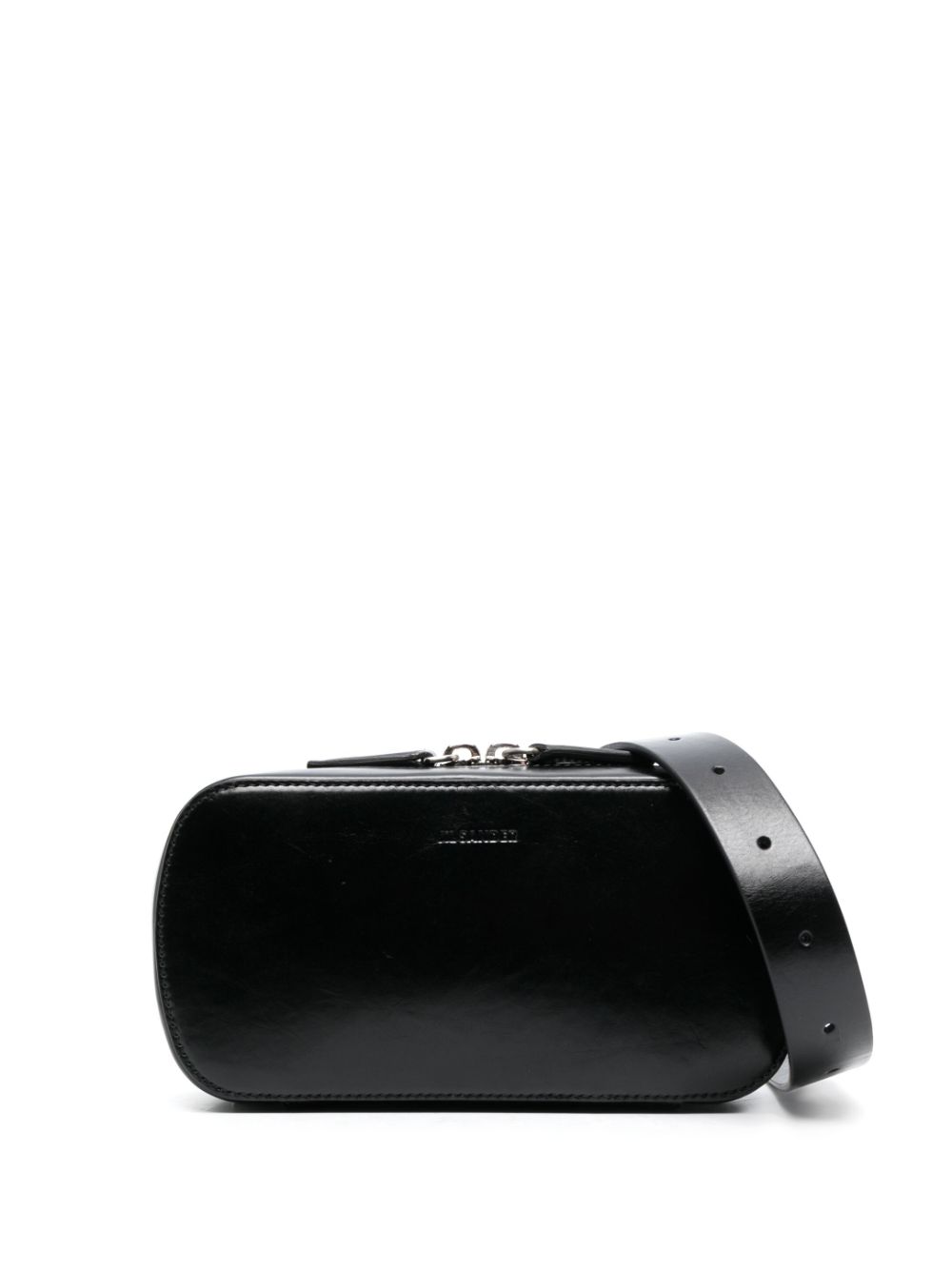 Jil Sander logo-debossed leather belt bag - Black