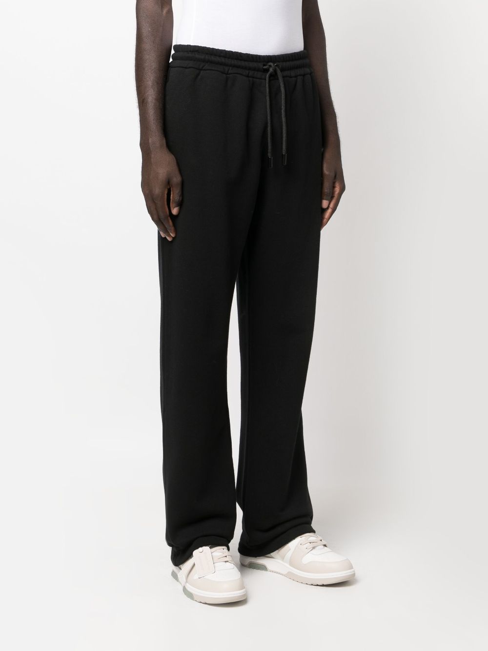 Off-White Diag-embroidered cotton track pants Men