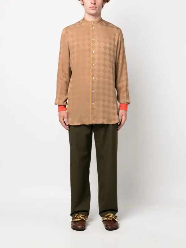 Pierre-Louis Mascia Monogram Silk Shirt - Farfetch