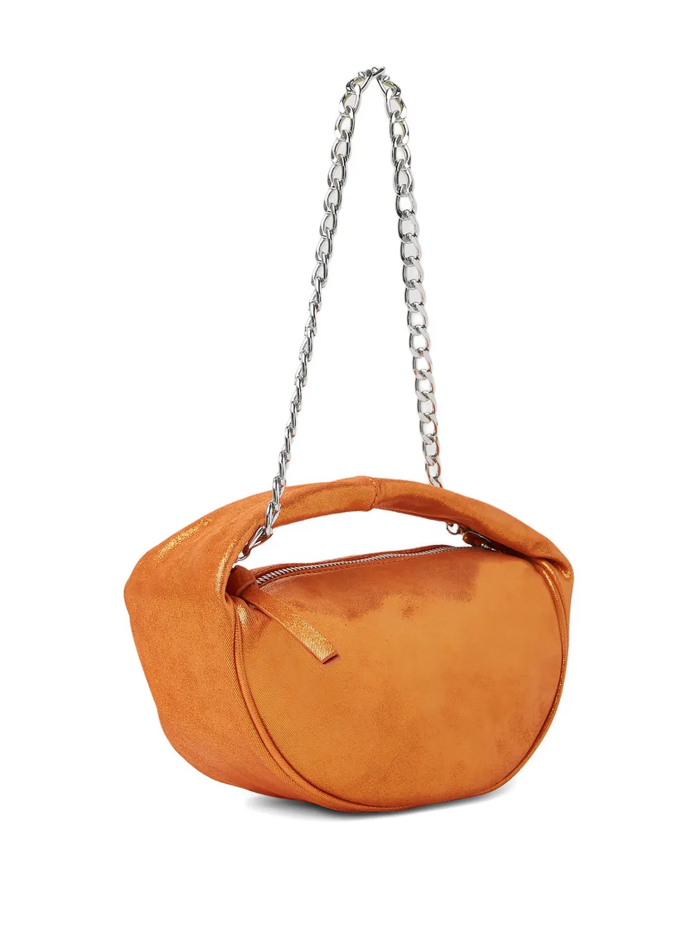 BY FAR Metallic schoudertas Oranje